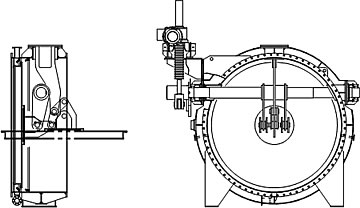 Water sealed gas seal valve